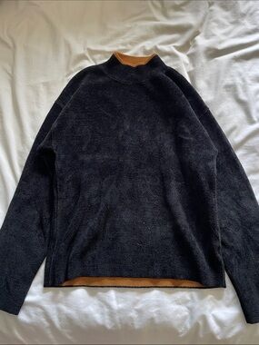 Moth by Anthropology Black Crew Neck sweater